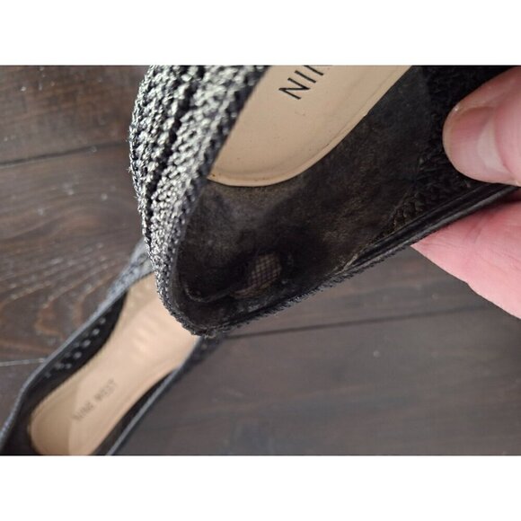 Nine West Darlene Black Slip-On Crochet Ballet Flat/Pre-owned, Sz. 5.5M - Picture 10 of 10